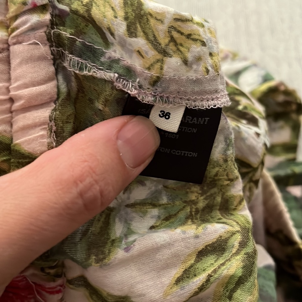 Isabel Marant Etoile Floral Print Cotton Voile Pants Sz 36 - Picture 7 of 7